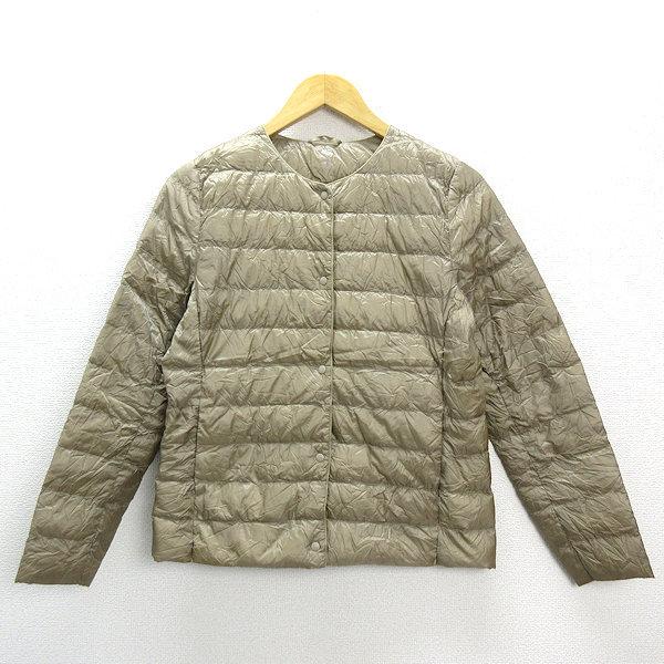 Y ユニクロ Uniqlo インナー ダウンジャケット ブロンズ レディースl Ladies 54 中古 21 03 06 T8 マニライズ ユーズドストア 通販 Yahoo ショッピング