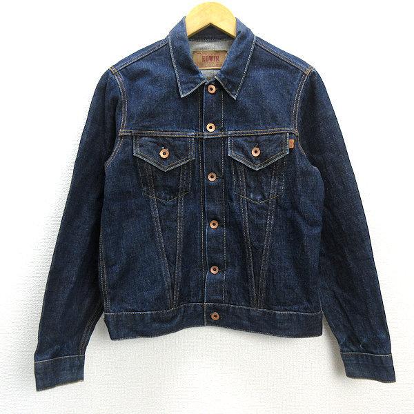 n□エドウィン/EDWIN デニムジャケット/Gジャン JKT【M】インディゴ