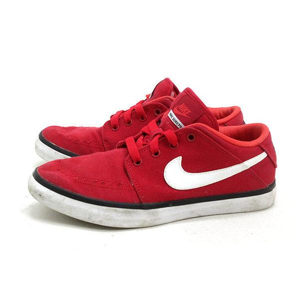y□【24cm】ナイキ/NIKE SUKETO 2キャンバス スケートシューズ□赤