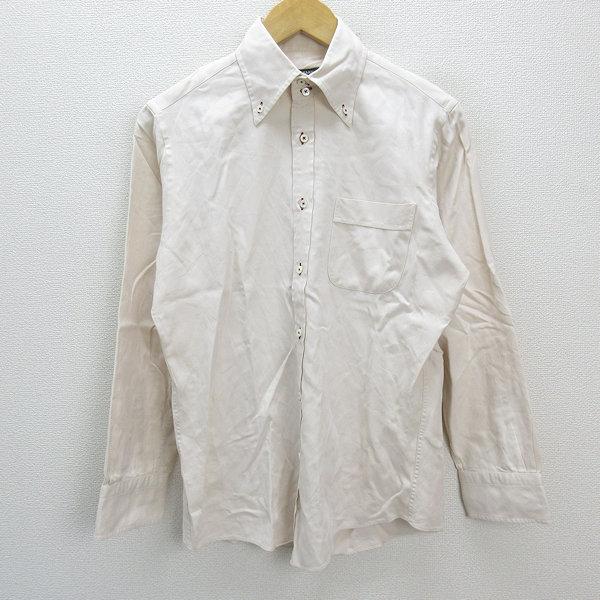 未使用品　BURBERRY　ボタンダウンシャツ　長袖　Lサイズ y□バーバリーブラックレーベル/BURBERRY ボタンダウン長袖シャツ□薄