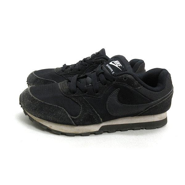 y□【23.5cm】ナイキ/NIKE MDランナー2 ナイロンスニーカー□黒LADIES 