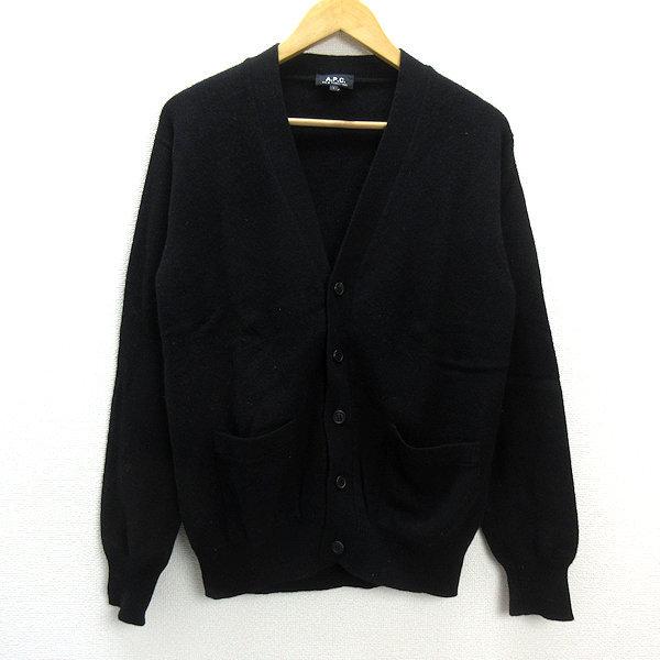 s□イタリア製□アーペーセー/A.P.C. ウールカーディガン/フルボタン 