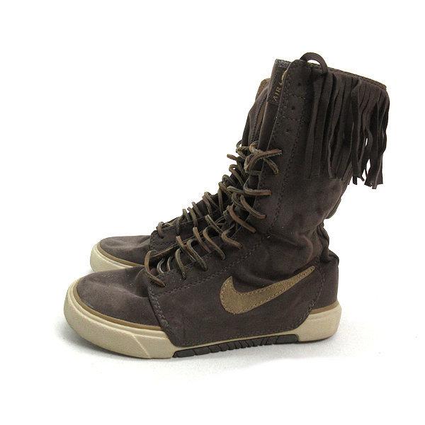 s□【24cm】ナイキ/NIKE ZOOM AIR フリンジ ロングスニーカー/ブーツ 