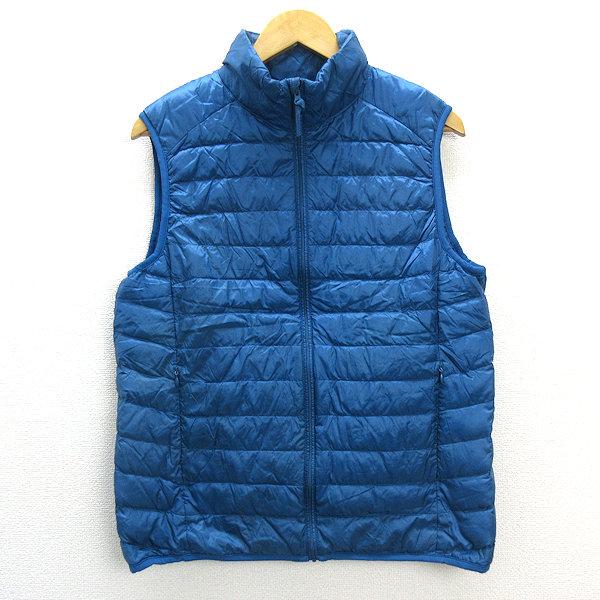 U ユニクロ Uniqlo ウルトラライトダウンベスト ナイロン Jkt L 青 Mens 48 中古 22 01 13 S6 マニライズ ユーズドストア 通販 Yahoo ショッピング