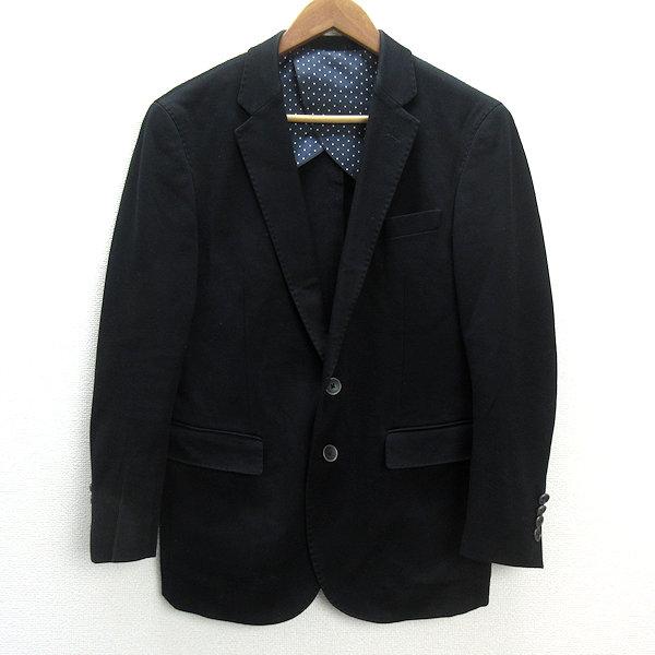 y□ナノユニバース/NANO UNIVERSE テーラードジャケットJKT□黒【48 