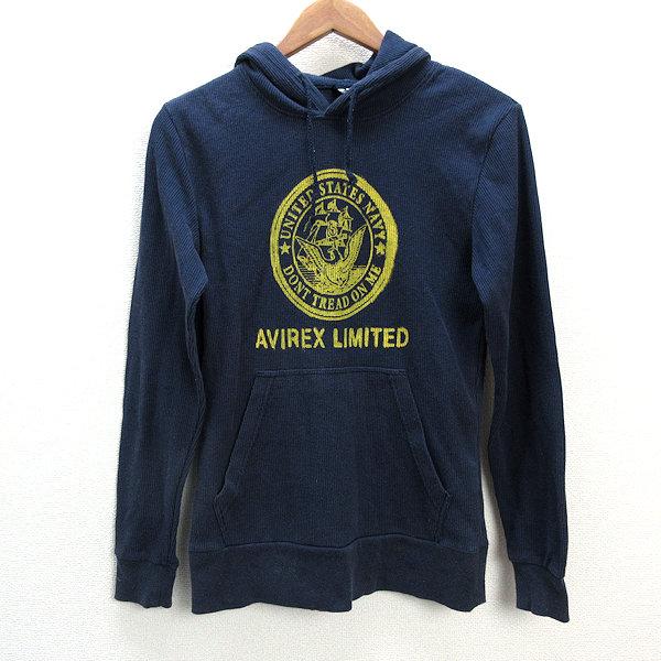 美品AVIREX LTD. U.S. NAVY パーカー ネイビー y□アヴィレックス/PX AVIREX U.Sネイビー サーマルパーカー□紺