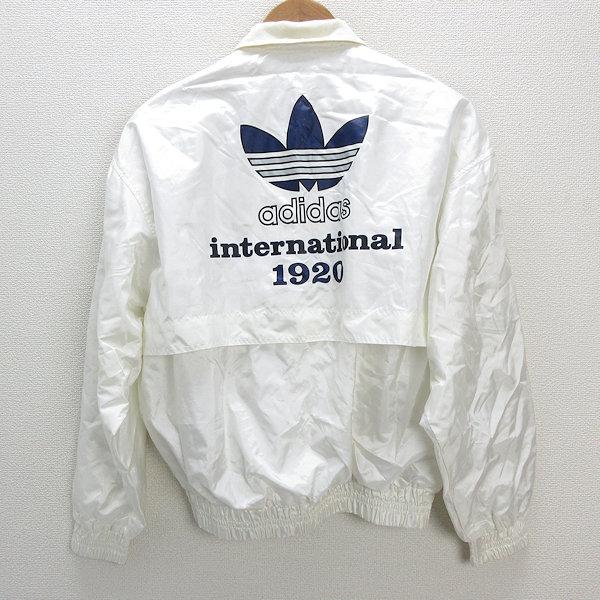 y□オールド アディダス/ADIDAS ナイロンジャケットJKT□白 y□オールド アディダス/ADIDAS ナイロンジャケットJKT□白