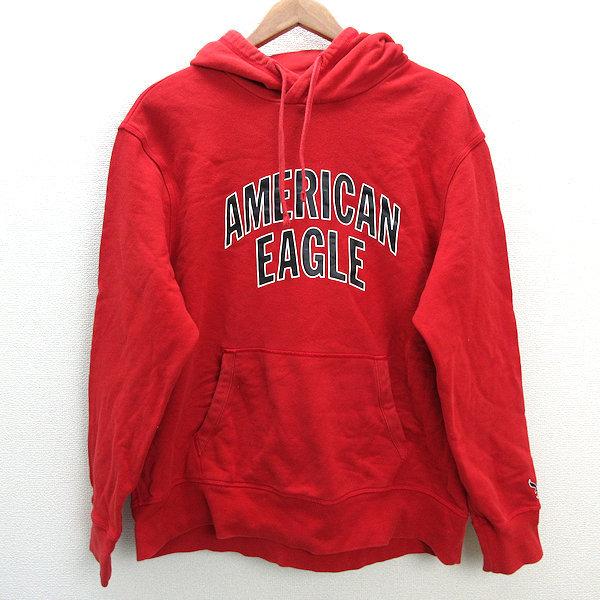 a□アメリカンイーグル/AMERICAN EAGLE ロゴプリント プルオーバー 