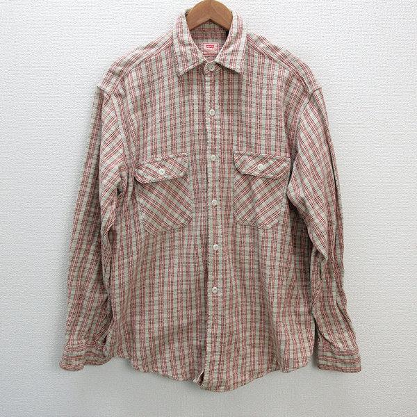 s□台湾製□リーバイス/Levi's チェック柄 長袖シャツ【L s□台湾製□リーバイス/Levi's チェック柄 長袖シャツ【L