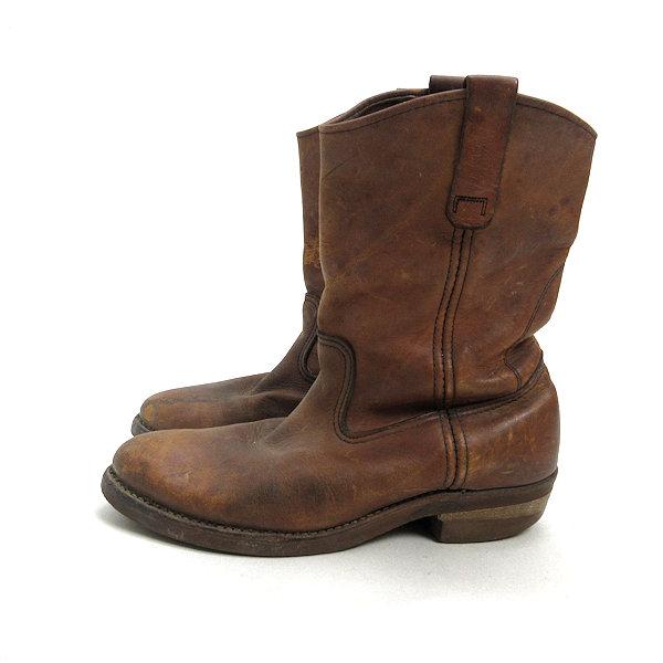 y□USA製【 7.5 E】レッドウイング/REDWINGS 866 ペコスブーツ□茶MENS 