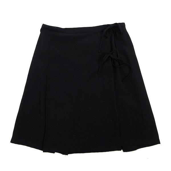 k□アニエスベー/agnes b. 巻きスカート/プリーツスカート【36】黒