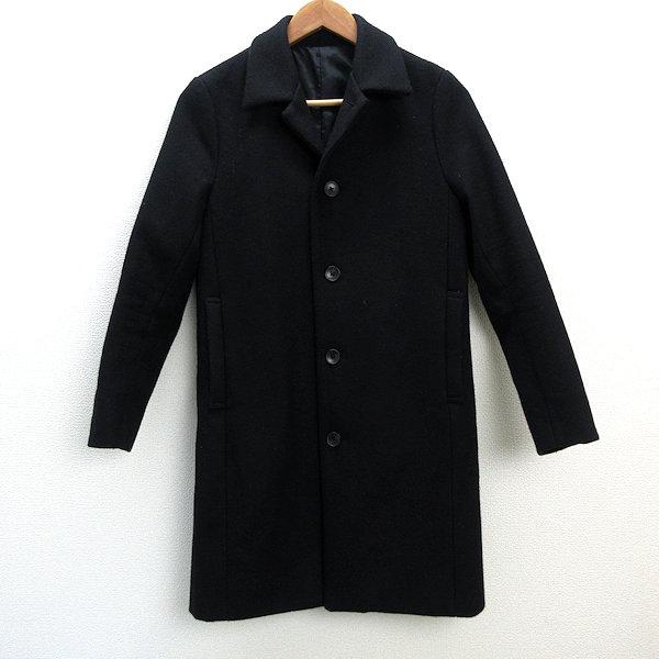 a□ステュディオス/STUDIOUS チェスターコート【0】黒/MENS/57【中古