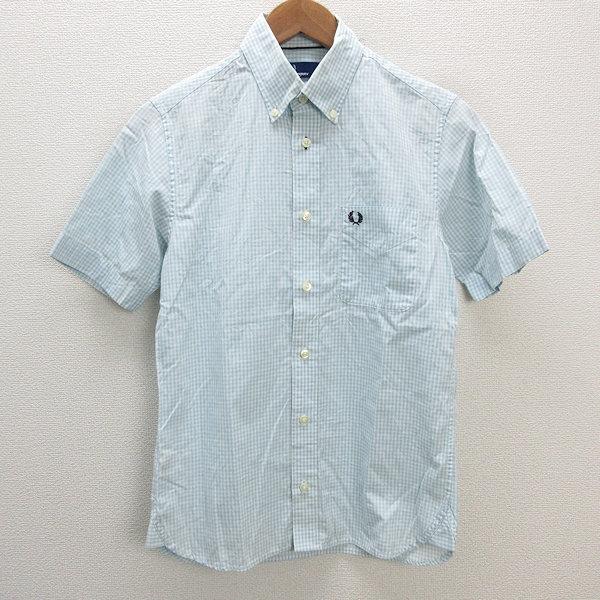 FRED PERRY チェック柄 半袖シャツ S フレッドペリー ギンガム