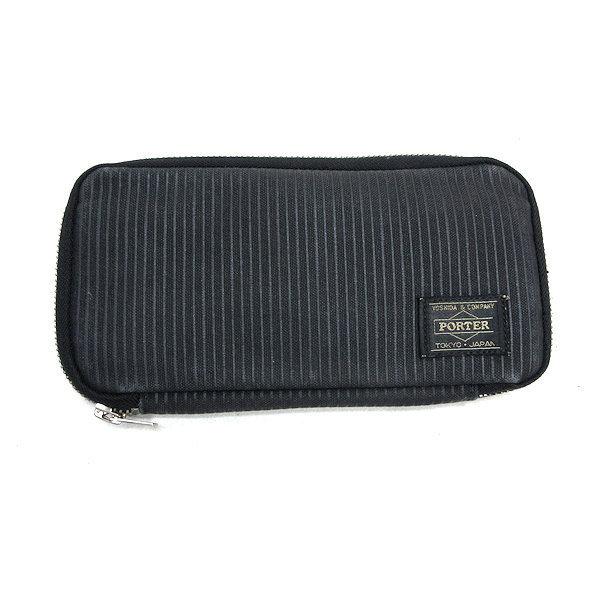 y□ポーター/PORTER ドローイングDRAWING 長財布/ウォレット□黒MENS