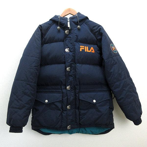 y□90'S 古着□フィラ/FILA フーディーダウンジャケット□紺【メンズM】レトロ/73【中古】 : マニライズ ユーズドストア - 通販 -  Yahoo!ショッピング 90s FILA フィラ ダウン ジャケット ネイビー 無地 雰囲気系 古着