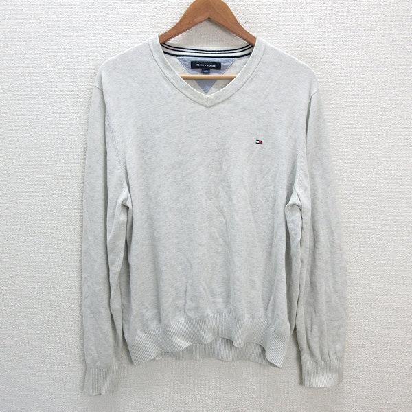 s□トミーヒルフィガー/TOMMY HILFIGER コットンニットセーター【L/G 