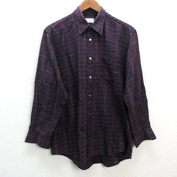 y□90'S レトロ□バーバリー/BURBERRYS チェック柄 長袖シャツ y□90'S レトロ□バーバリー/BURBERRYS チェック柄 長袖シャツ