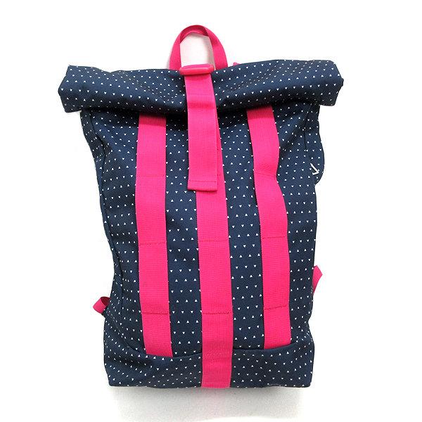 k□アディダス/adidas ドット柄 リュックサック/デイパック/紺/BAG 