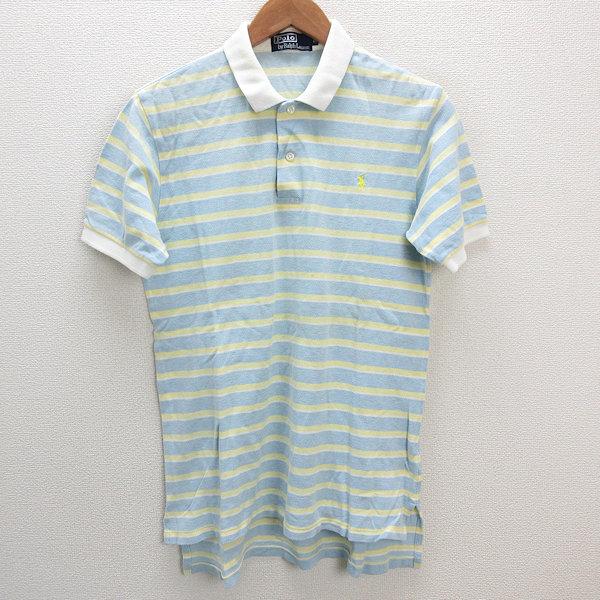 a□ラルフローレン/POLO RALPH LAUREN ボーダー柄 ロゴ刺繍 半袖