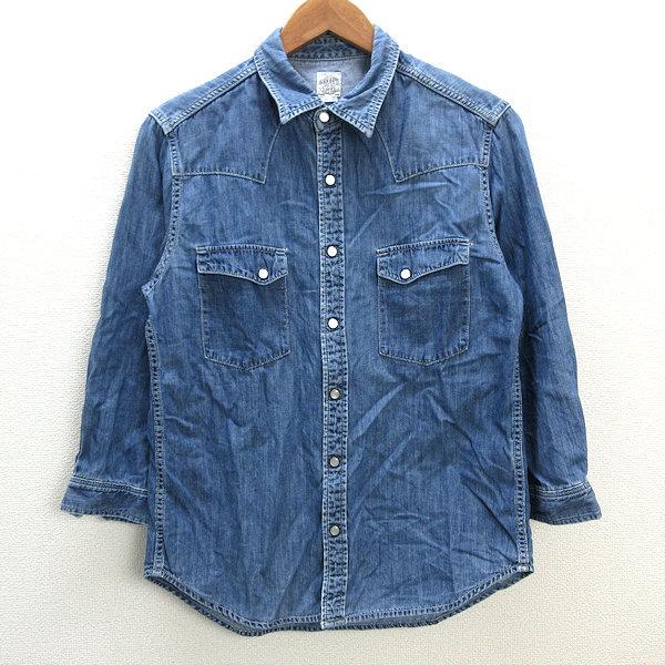 freaks store デニムシャツ s□フリークスストア/FREAKS STORE 七分袖デニムシャツ/ウエスタン