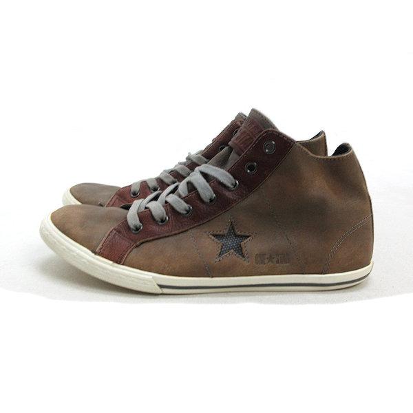 y□【24.5cm】コンバース/CONVERSE ONE STAR ワンスター レザー 