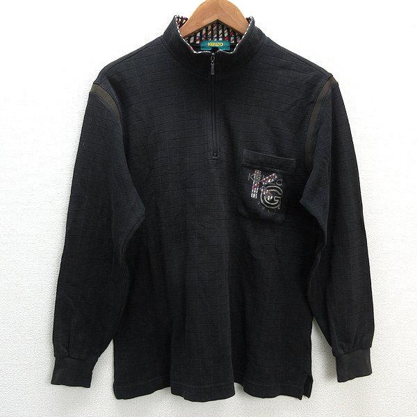 a□ケンゾーゴルフ/KENZO GOLF モックネック ハーフジップ 長袖Tシャツ 