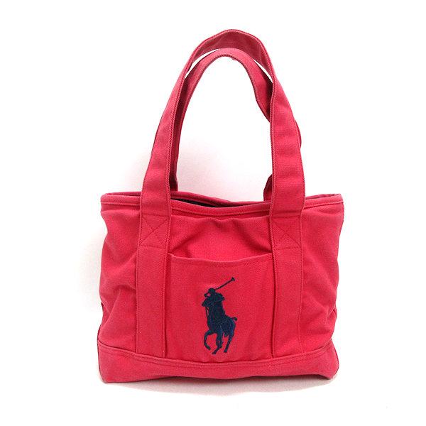 k□ラルフローレン/POLO Ralph Lauren ビッグポニー キャンバストート