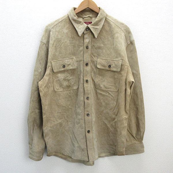 k□エディー・バウアー/Eddie Bauer 豚革 ピッグレザージャケット