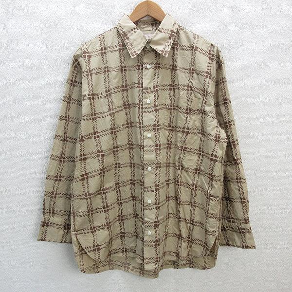 s□ユニクロ/UNIQLO×マルニ 449537 オーバーサイズプリントシャツ 長袖 