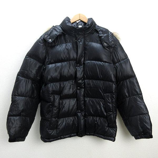 s□キャンプセブン/CAMP7 フード付き ダウンジャケット JKT【L】黒  