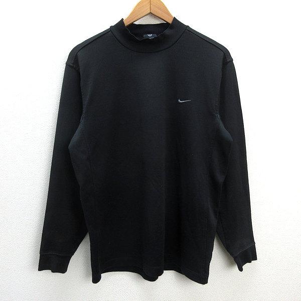 M黒 ナイキ NIKE golf ゴルフ 長袖シャツ ロンT モックネック ナイキ ゴルフ ウェア Tシャツ モックネック ハイネック NIKE