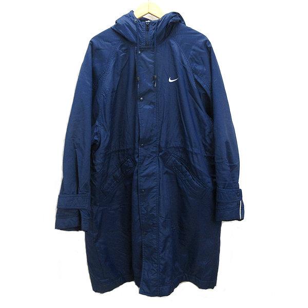 y□90'S レトロ□ナイキ/NIKE 裏ボア ベンチコート/ロングコート