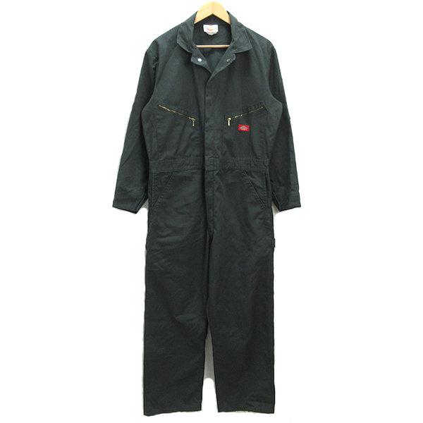 k□ディッキーズ/Dickies オーバーオール つなぎ 作業着【44】緑カーキ 