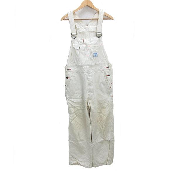 s□ラングラー/wrangler オーバーオール/サロペット【M】白/MENS/133 