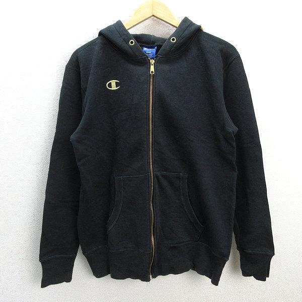 z□チャンピオン/champion スウェットフルジップパーカ【O】黒金 z□チャンピオン/champion スウェットフルジップパーカ【O】黒金