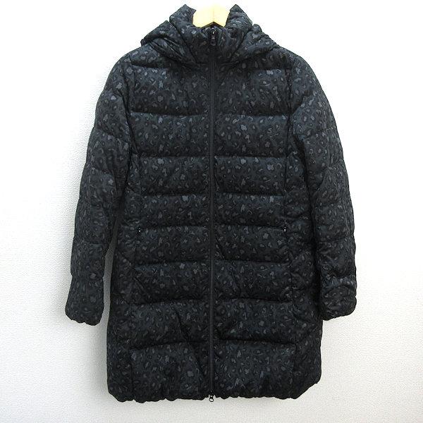 s□ユニクロ/UNIQLO 157362 レオパード柄 ストレッチ ダウンコート/JKT 