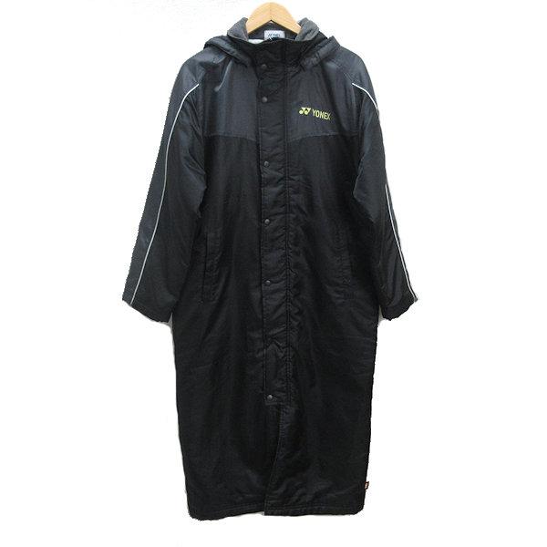 s□ヨネックス/YONEX 中綿入り ベンチコート【M】黒/MENS/145【中古