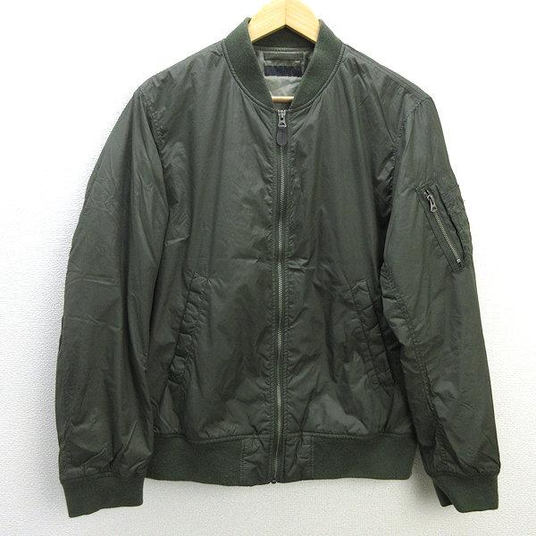 s□ユニクロ/UNIQLO 199083 MA-1ブルゾンジャケット JKT【L