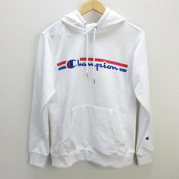 y□美品□チャンピオン/CHAMPION トレーニングパーカー□白【メンズM 