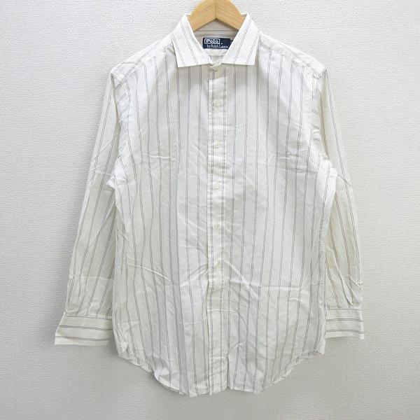z□ポロラルフローレン/POLO RalphLauren 長袖ストライプシャツ【41-82