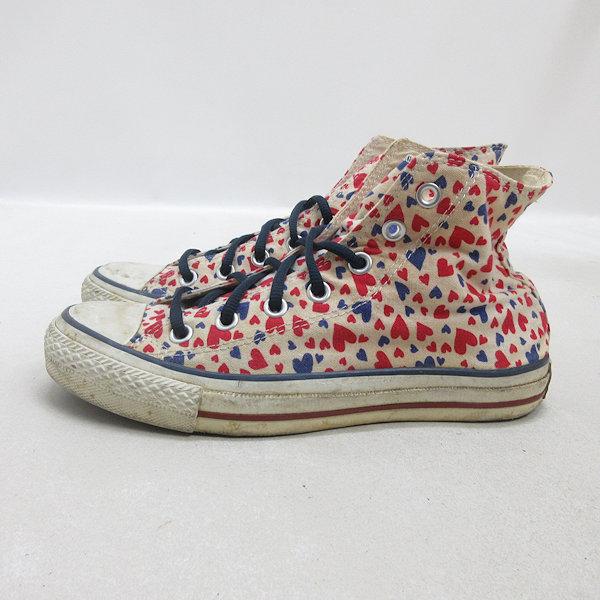 k□【24cm】コンバース/CONVERSE ALL STAR HI ハート柄 オールスター 