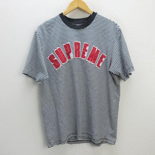 Supreme Arc Applique S/S Top 20ss ボーダー y□20SS□シュプリーム/SUPREME Arc Applique S/S Topボーダー柄T