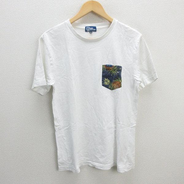 k□レインスプーナー/Rryn Spooner 胸ポケ付き クルーネックTシャツ【M 
