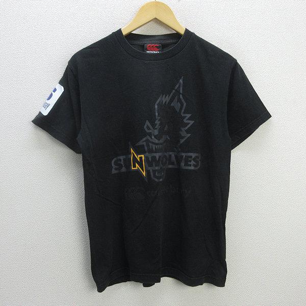 z□カンタベリー/CANTERBURY プリントTシャツ【M】黒/men's/42