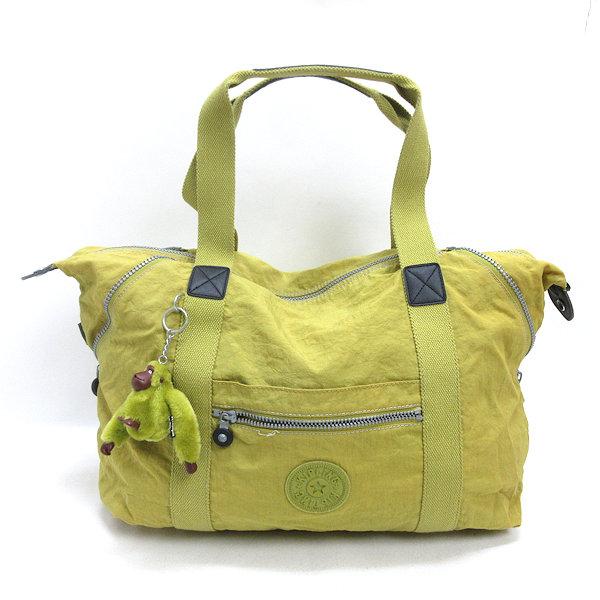 k□キプリング/KIPLING 大型 ナイロントートバッグ BAG 黄/LADIES□87 