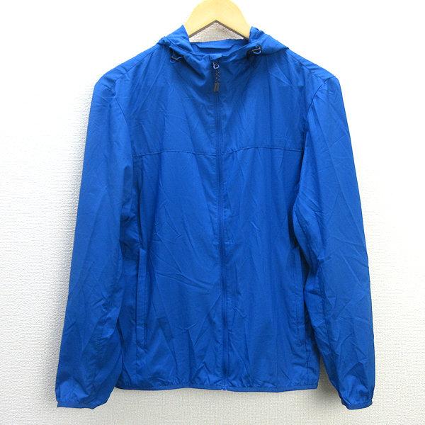 U□ユニクロ/UNIQLO 311-404361 ポケッタブルパーカ【S】青/men's/95