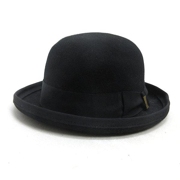 H■カシラ/CA4LA  ボーラーハット ウールハット【S】黒/MENS■5【中古】