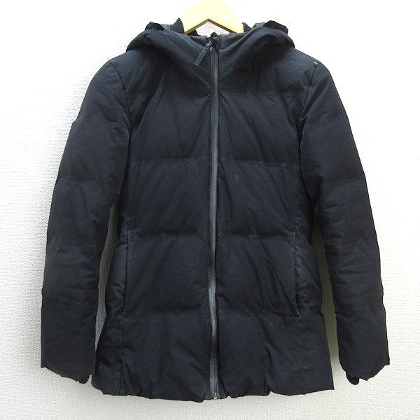 Q□ユニクロ/UNIQLO フーディー シームレスダウンジャケット□紺 Q□ユニクロ/UNIQLO フーディー シームレスダウンジャケット□紺