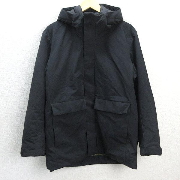 U□ユニクロ/UNIQLO ハイブリッドダウンジャケット/311-421716【M】黒