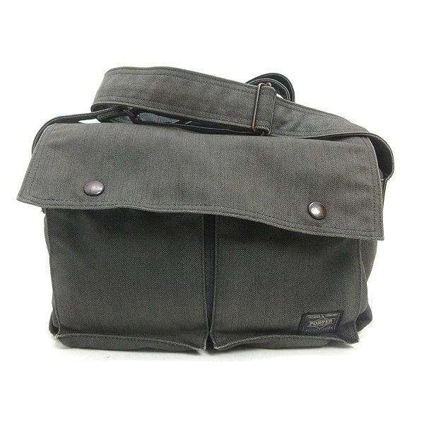 Q□日本製□ポーター/PORTER スモーキー フラップショルダーバッグBAG 